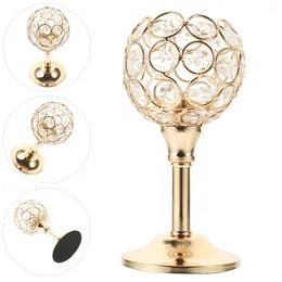 Candle Holders European Style Mini Crystal Holder Coffee Table Decor Dining Accessories