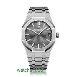 Moissanite AP Wristwatch Royal Oak Series 15500ST OO.1220ST.02 Grey Plate Automatic Mechanical Mens Watch