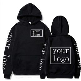 Men's Hoodies Sweatshirts Your Own Design Brand /Picture Personalised Custom Men Women Text DIY Hoodies Sweatshirt Casual Hoody Clothing Fashion New 24328