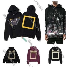 Designer Offly Whitely Hoodies Mens Womens Hoodie Streetwear Pullover Off Whitehoodie Sweatshirts Fashion Cotton Long Sleeved Casual Clothes Off Withe Hoodie 411