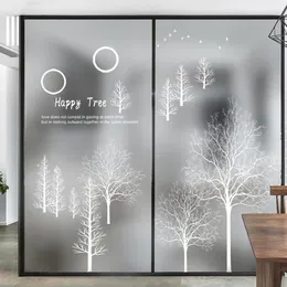 Window Stickers Glass Sticker Bathroom Anti-light Transmission Opaque Living Room Sliding Door Balcony Decoration Shading Film Simple