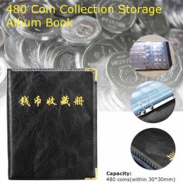 Albums 480 Pieces Coins Storage Book Commemorative Coin Collection Album Holders Collection Volume Folder Hold MultiColor Empty Coin