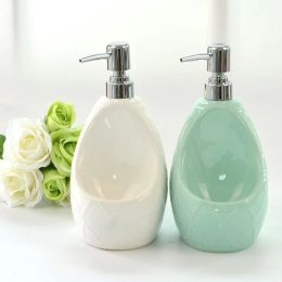 Sets Hot Sale New 650ml Liquid Soap Dispenser for Kitchen Ceramic + ABS Bathroom Home Decoration Bathroom Accessories Lotion Bottle