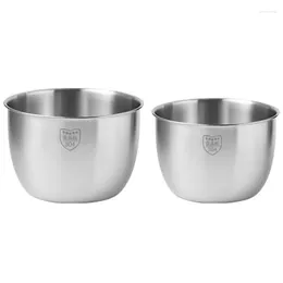 Bowls 304 Stainless Steel Mixing Nesting Storage Set Kitchen Salad Cooking Bowl Baking Accessory 2Pcs