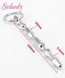 SODANDY Urethral Sounding Stainless Steel Penis Plug Metal Male Urethral Stretcher Dilator Sex Toys For Men With Bumps Beads8965731
