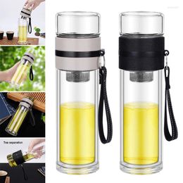 Mugs Borosilicate Glass Bottle Tea Infuser Travel Mug With Strainer For Loose Leaf Accessories Outdoor