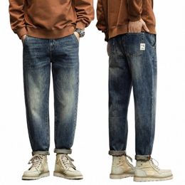 kstun Harem Jeans Men Pants Loose Fit Baggy Pants Streetwear Denim Trousers Men's Clothing 2023 Autumn And Winter New Jeans Kpop P0DX#