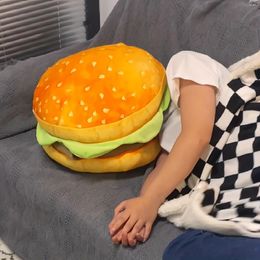 Pillow 1pc Realistic Burger -Fun Prank Gift Cheeseburger Large Plush Hamburger Plushie Toys For Kids
