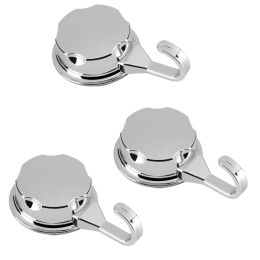 Rails 3 Vacuum Suction Cup Hook Towel Hook Abs Wall Hanger Home Bathroom Kitchen For Towel