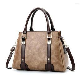 Drawstring 2024 Est Bags For Women Classic Vintage Style Fashion Office Lady Handbags Solid Color Brown Green Khaki Blue Totes