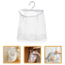 Storage Bags Mesh Hanging Bag Portable Clothespin Multi-functional Travel Organizer Holder For Versatile With Hook