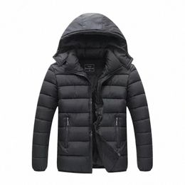 men New Autumn Winter Warm Puffer Down Jacket Hooded Coat Detachable Hat Ultralight Coat 2023 Spring Winter Size 3XL N41h#