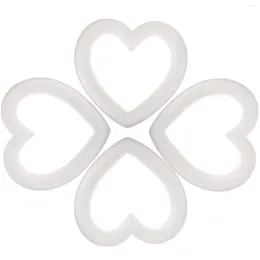 Decorative Flowers Operitacx Foam Wreath Forms Heart Shaped Craft Modeling Polystyrene Ring Front Door Christmas Decorations