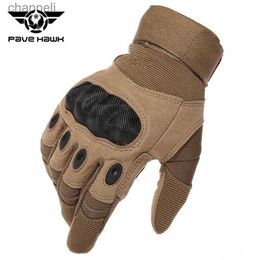 Tactical Gloves Outdoor Men Hunting Full Finger Cycling Glove New Armor Protection Shell Climbing Hiking Equipment YQ240328