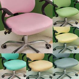 Chair Covers Universal Office Cover Split Armchair Solid Colour Stretch Computer Slipcovers Removable Seat Protector Case