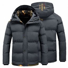 2020 Winter Coat Men's Warm Parkas Streetwear Grey Coats Casual Men Down Parka Hooded Outwear Cott-padded Jacket Mens Clothing I0yC#