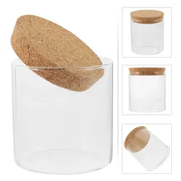 Storage Bottles Overlapping Glass Jars With Lid Food Container Salad Bowl Household Dessert Fruit Multifunction Holder Canister