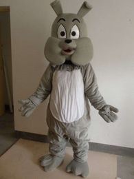 Mascot Costumes Foam Grey Big Dog Doll Cartoon Plush Christmas Fancy Dress Halloween Mascot Costume