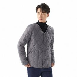plus size Autumn Men Warm Parka Jackets Winter Casual Men's Outwear lightweight Coats Solid Windbreak Cott Padded Down Jacket y1W3#