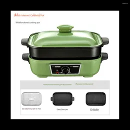 Cookware Sets 4 In 1 Indoor Grill Electric Smokeless Party Griddle For Cooking Meats Seafood Steak Pancake Cheese EU Plug