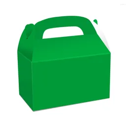 Gift Wrap 48 Pack White Treat Gable Party Favour Boxes Paper For Birthday Shower 6x3.5x3.5 Inches Green