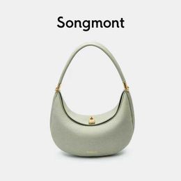 Song Songmont Mountain has a pine crescent shaped bag for commuting, versatile handheld one shoulder underarm bag, small and mediumsized crescent shaped bag 240328