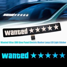 Window Stickers Auto/Moto Car Electric Decoration Sticker LED Decals Windshield Safety Signs