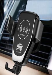 10W QI Wireless Charging for Samsung Galaxy S10 S9 S8 S6 S7 Car Mount Phone Holder for IPhone X XS MAX XR 8 Plus Cell Phone Wirele8414359