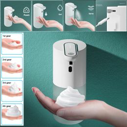 Liquid Soap Dispenser Automatic Foam 4 Modes USB Charging 400ml Auto Touchless Hand Sanitizer For Home Kitchen