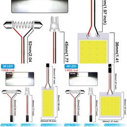 Upgrade 1X T10 W5w LED COB Bulb C5w C10w COB LED Festoon 31Mm 36Mm 39Mm 42Mm 12V Super Bright White Car Interior Dome Reading Light