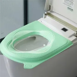 Toilet Seat Covers EVA Waterproof Solid Colour Simple Household Washable Cover Four Seasons Universal Bathroom Supplies