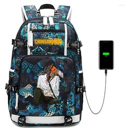 Backpack Chainsaw Man Kids Backpacks Boys Girls Casual Bag Outing Travel Animation Printing Teen Student School