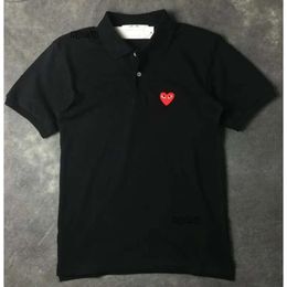 Classic Mens Designer Polos Fashion Design Polo Shirts with Heart Eyes Pattern Men Women High Street Tee Shirt Summer 902