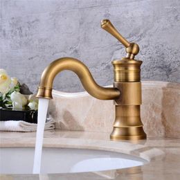 Bathroom Sink Faucets Basin Faucet Fashion High Quality Brass Wire Drawing Single Handle Cold And 360 Rotation Deck Mounted