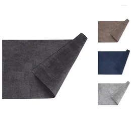 Table Mats Faux Leather Heat Resistant Placemats For Dining Set Of 6 Waterproof Wipeable Washable PU