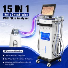 Newest Micro Dermabrasion Crystal Diamond Water Peeling Skin Analyzer Oxygen Microdermabrasion Collagen Remodeling Facial Beauty Equipment