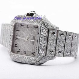 Latest Best Design Moissanite Diamond Watch for Mens and Giving Gifts with Cheap Price from India