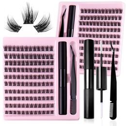 False Eyelash Extension Kit Looks Natural DIV 120 Clusters DlY Eye lash For Beauty 240318