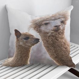 Pillow Alpaca On Farm Throw Pillows Cover Sofa Home Decor 45 45cm 40 40cm Gift Pillowcase Cojines Drop