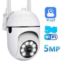 5G 5MP WiFi IP Camera Audio Security PTZ Camera Ai Tracking CCTV Surveillance Camera Colour Night Vision Baby Monitor Mini Camera 240326