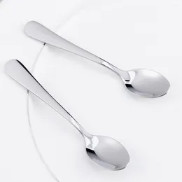 Coffee Scoops Stainless Steel Stirring Spoon Mini Ice Cream Dessert Serving Teaspoon Kitchen Cutlery