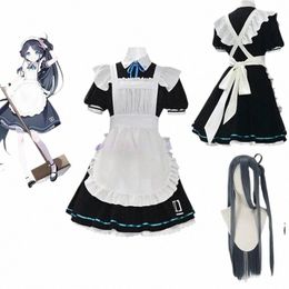 game Blue Archive Anime Tendou Arisu Cosplay Costume Wig French Maid Lolita Skirt Woman Kawaii Sexy Carnival Halen Suit G3IW#