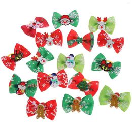 Dog Apparel Christmas Pet Hair Band Adorable Small Puppy Accessory Tie Cloth Ring Supply(Mixed Style)