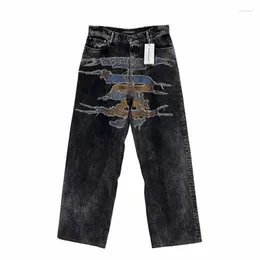 Men's Jeans Brand Classic Grailz Embroidered Denim Zipper Fit Y Project PANT Cotton Pants Comfort Casual #786