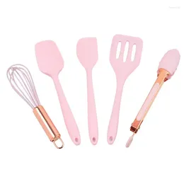 Cookware Sets Release Practical Multifunctional Eco Friendly Trending Silicone Stainless Steel Home Kitchen Baking Tools Set