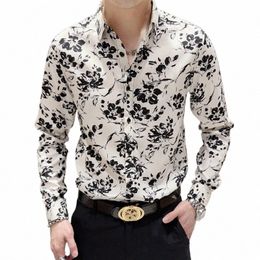 2023 Autumn Fr Shirts Men Fi Slim Fit Lg Sleeve Casual Shirts Busin Formal Dr Shirts Social Nightclub Clothing H6iH#