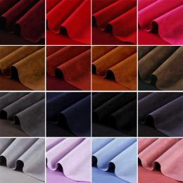 Fabric Suede Knitted Air Layer Fabric Brushed Elasticity High Quality Soft Smooth Delicate for Sewing Clothes By Half Meter