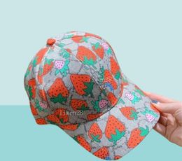 High quality classic Letter print baseball cap Women Famous Cotton Adjustable Skull Sport Golf Curved strawberry Bucket hat Gi2035264