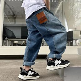 Big Boy Jeans For Children Childrens Clothing 10 12 Years Kids Trousers Boys Pants Child Baggy Summer Clothes Teenager 240318