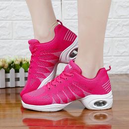 Dance Shoes 2024 Women Sport Feature Soft Outsole Breath Four Season Profession For Jazz Ballet Sneakers